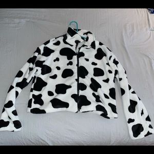 Zip Up Cow Jacket